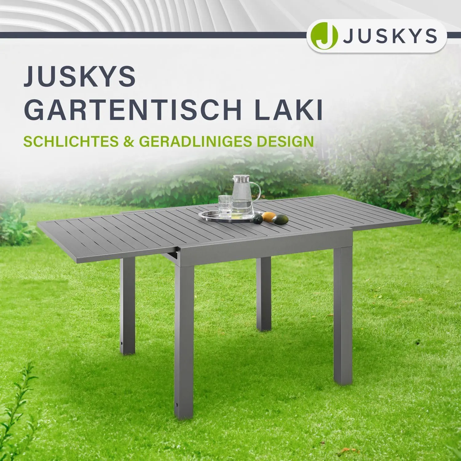 Table de jardin en aluminium vue 3