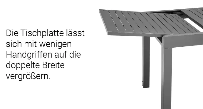 Table de jardin en aluminium — contenu détaillé 3