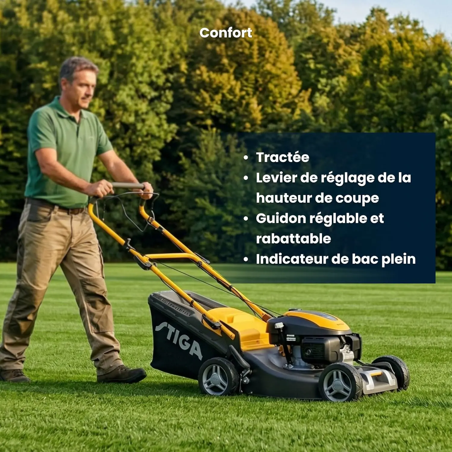 Tondeuse autoportée STIGA Combi 48 S H Tondeuse Thermique vue 6