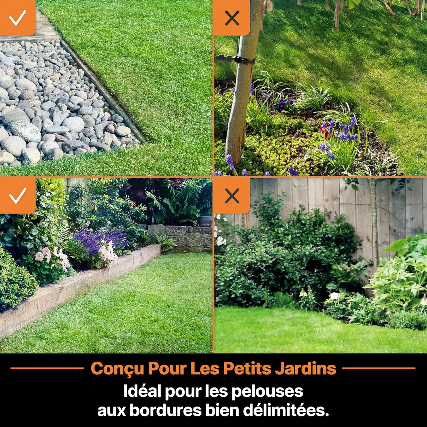 Robot tondeuse jaune vue 2