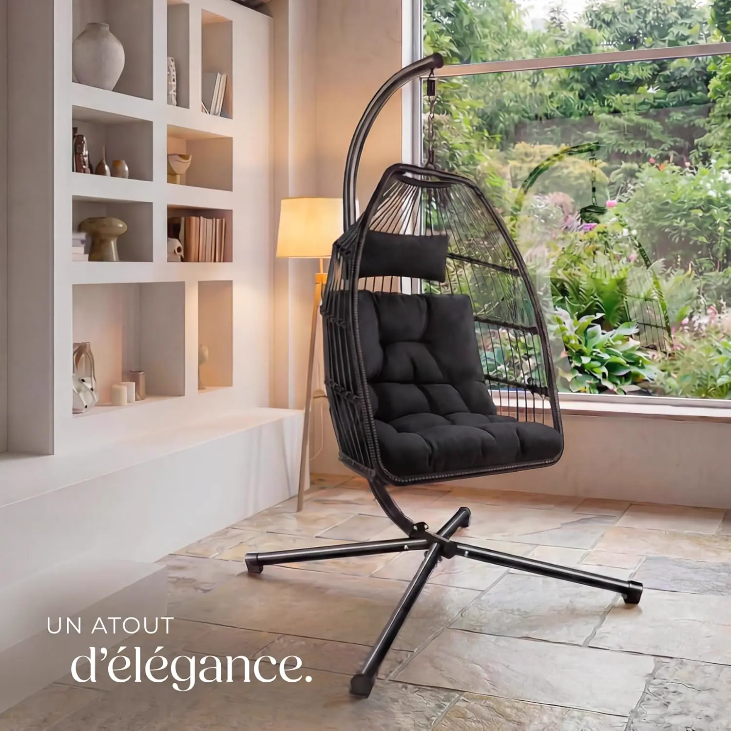 Fauteuils suspendus en métal vue 9