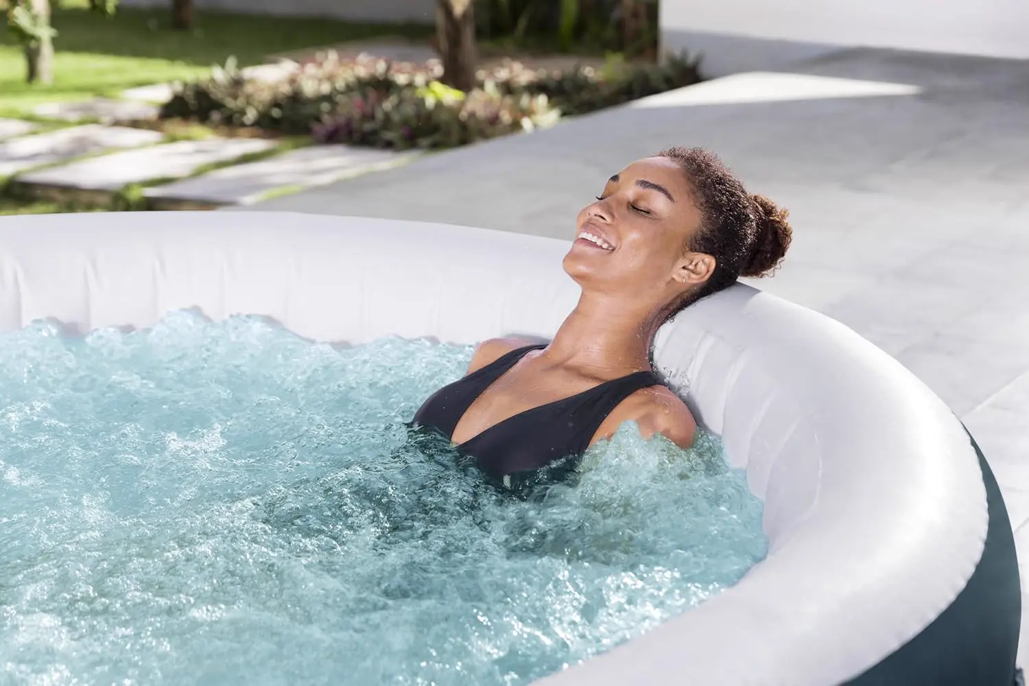 Spa gonflable 4 personnes 4 places vert vue 7