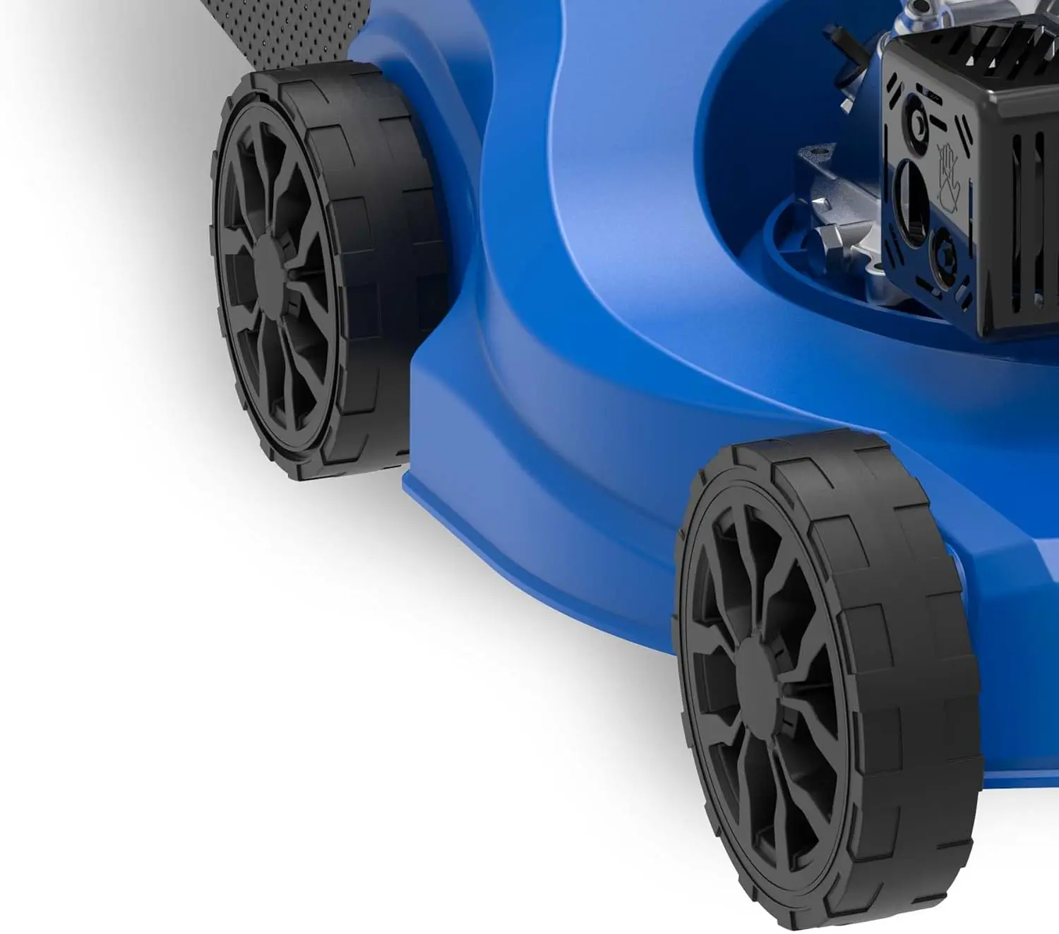 Tondeuse autoportée en métal bleu vue 6