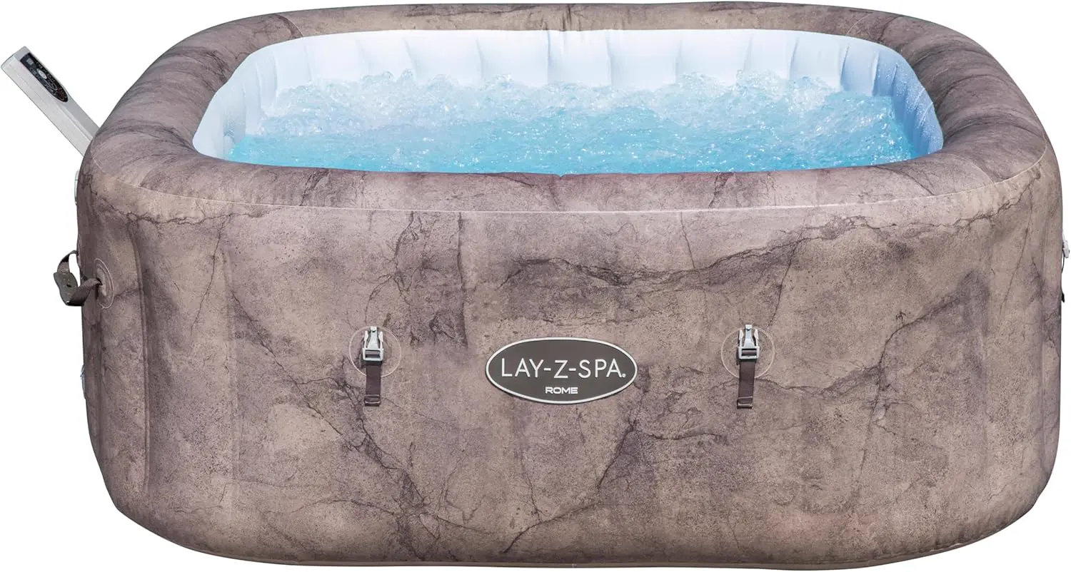Spa gonflable 6 personnes 6 places marron vue 8