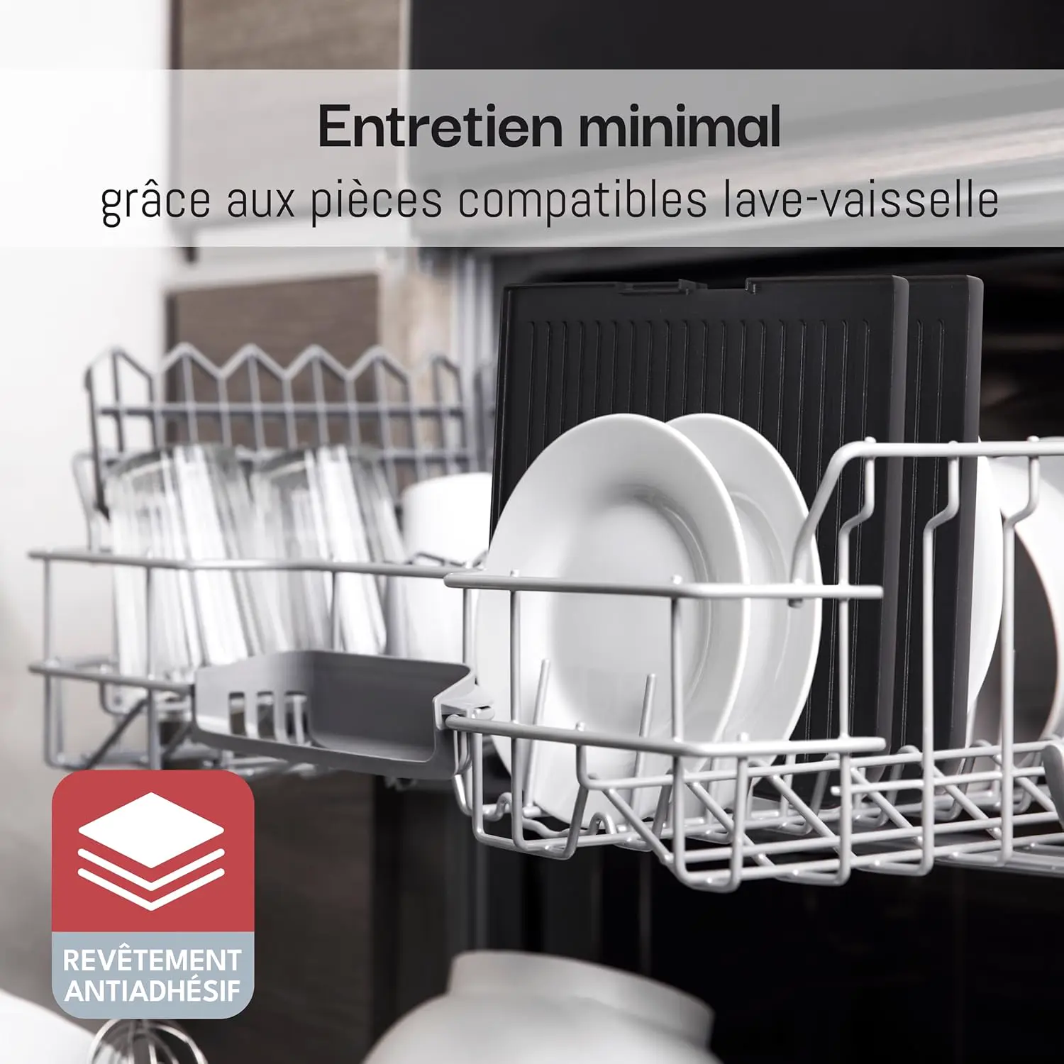 Barbecue électrique LEBENLANG 2400W Plancha électrique vue 4
