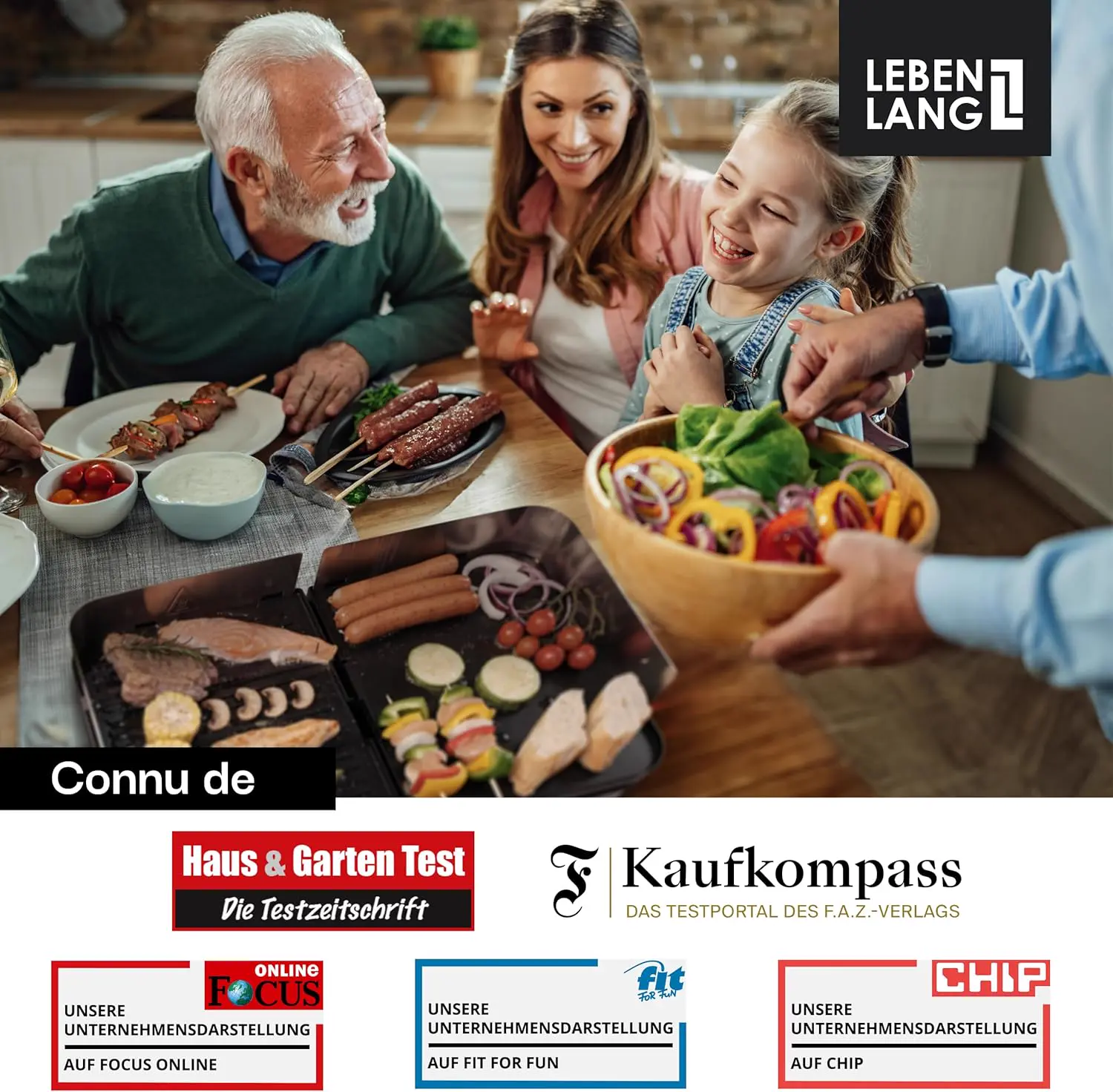 Barbecue électrique LEBENLANG 2400W Plancha électrique vue 7