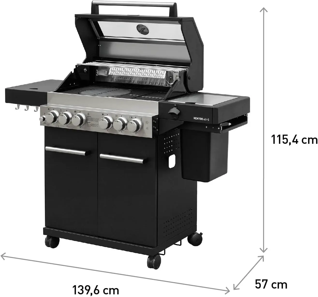 Barbecue à gaz en métal vue 6