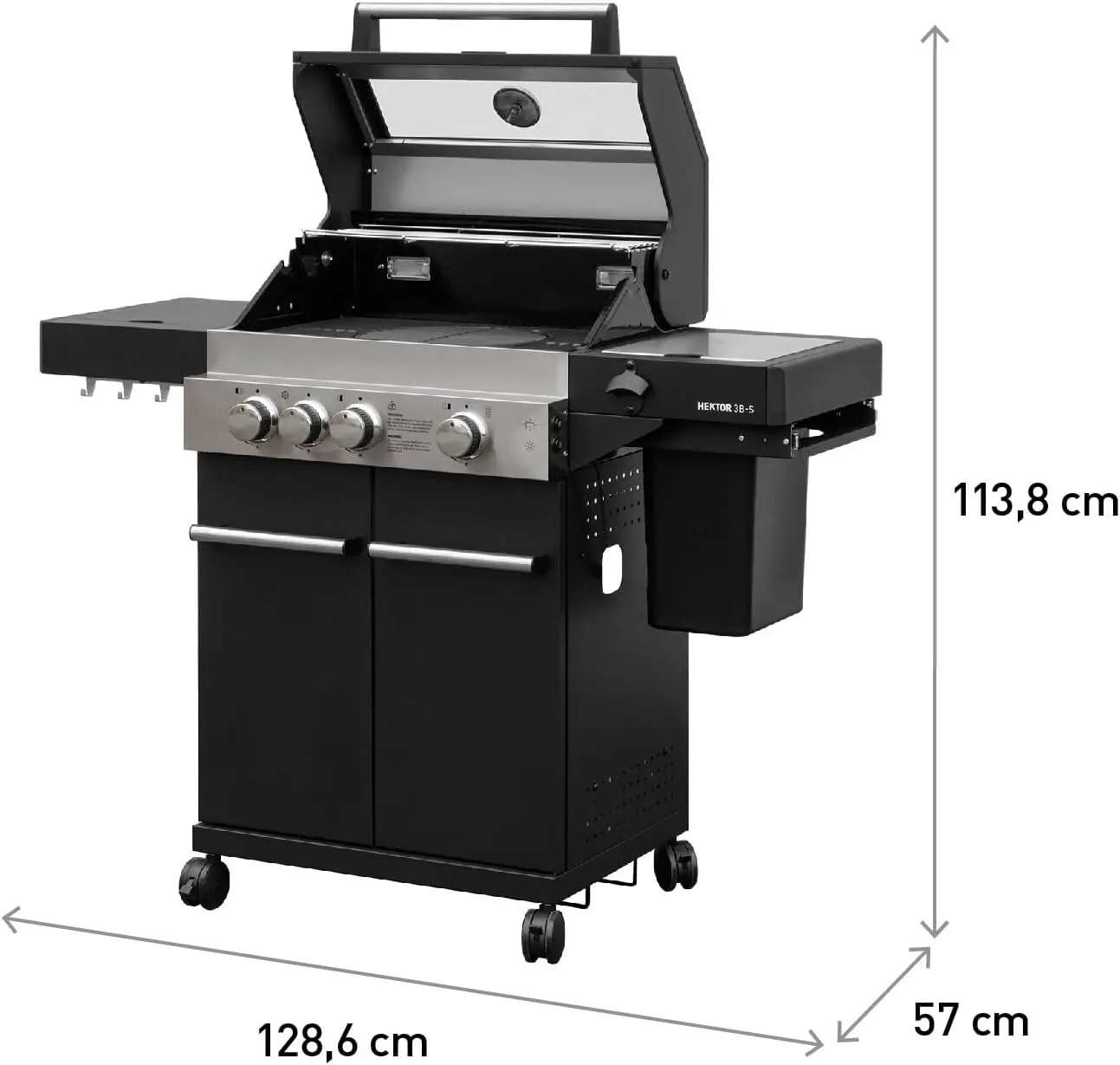 Barbecue à gaz en métal vue 6