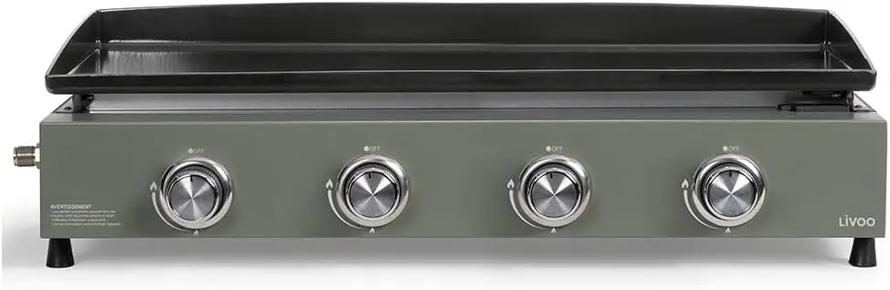 LIVOO - Plancha gaz 4 brûleurs DOC325