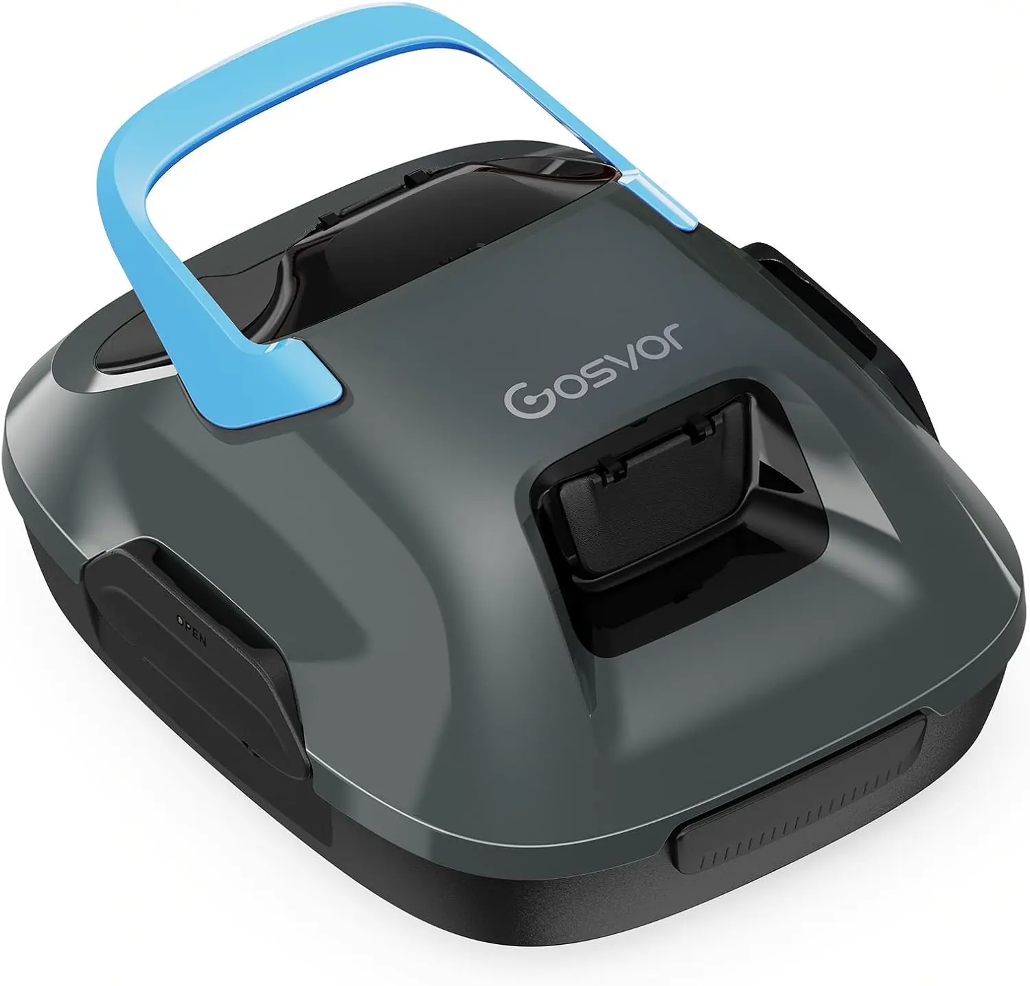 Robot piscine gris vue 1
