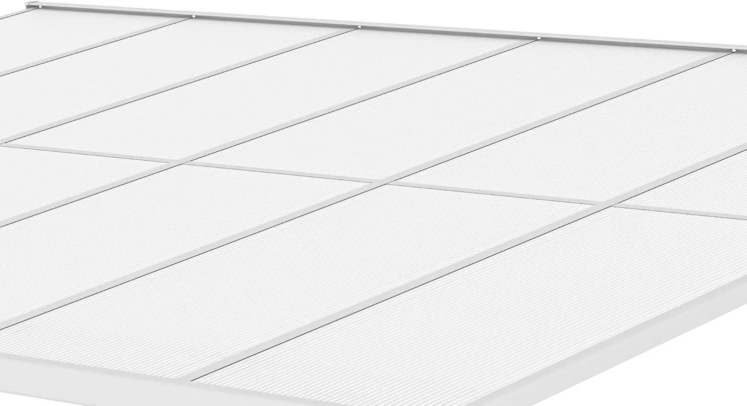 Pergola en aluminium blanc 4x3 m adossée vue 7