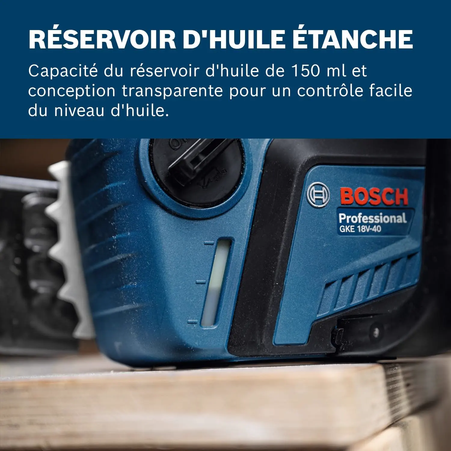 Tronçonneuse électrique en bois vue 5