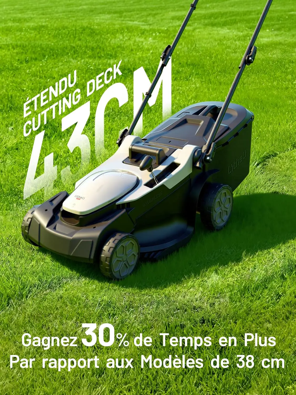 Tondeuse autoportée blanc vue 2