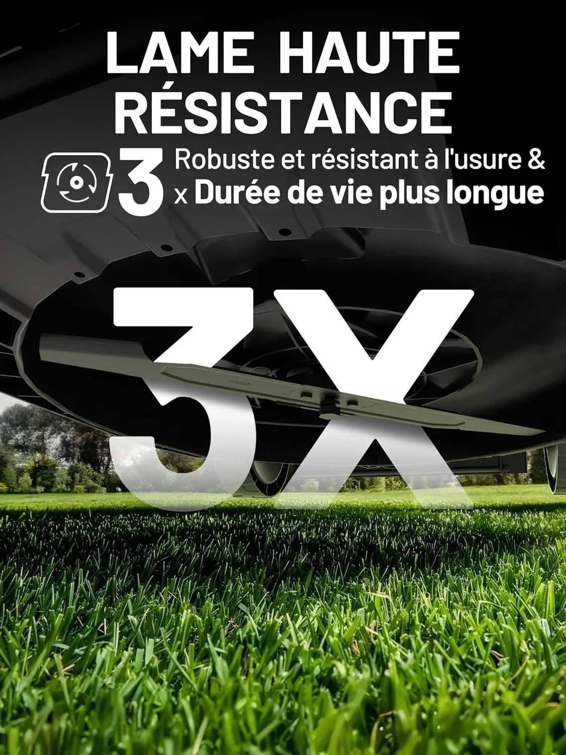 Tondeuse autoportée blanc vue 4
