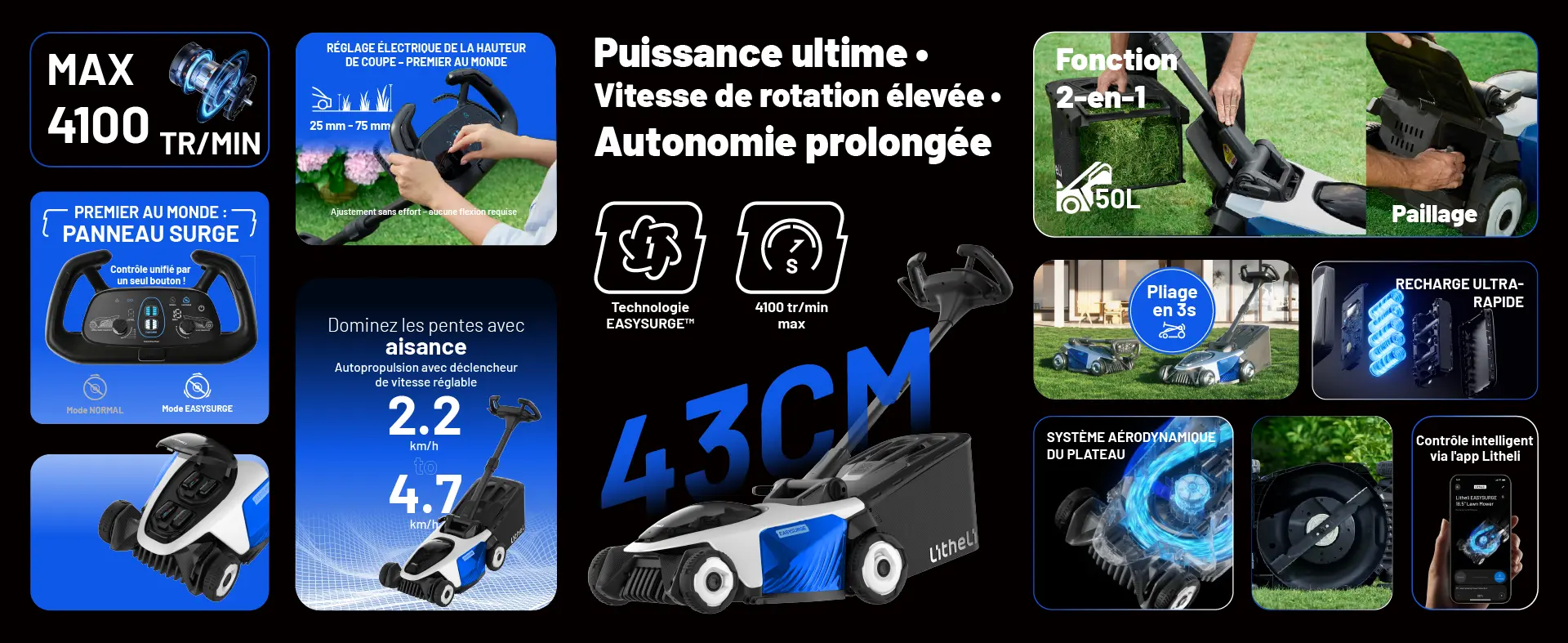 Tondeuse autoportée blanc — contenu détaillé 3