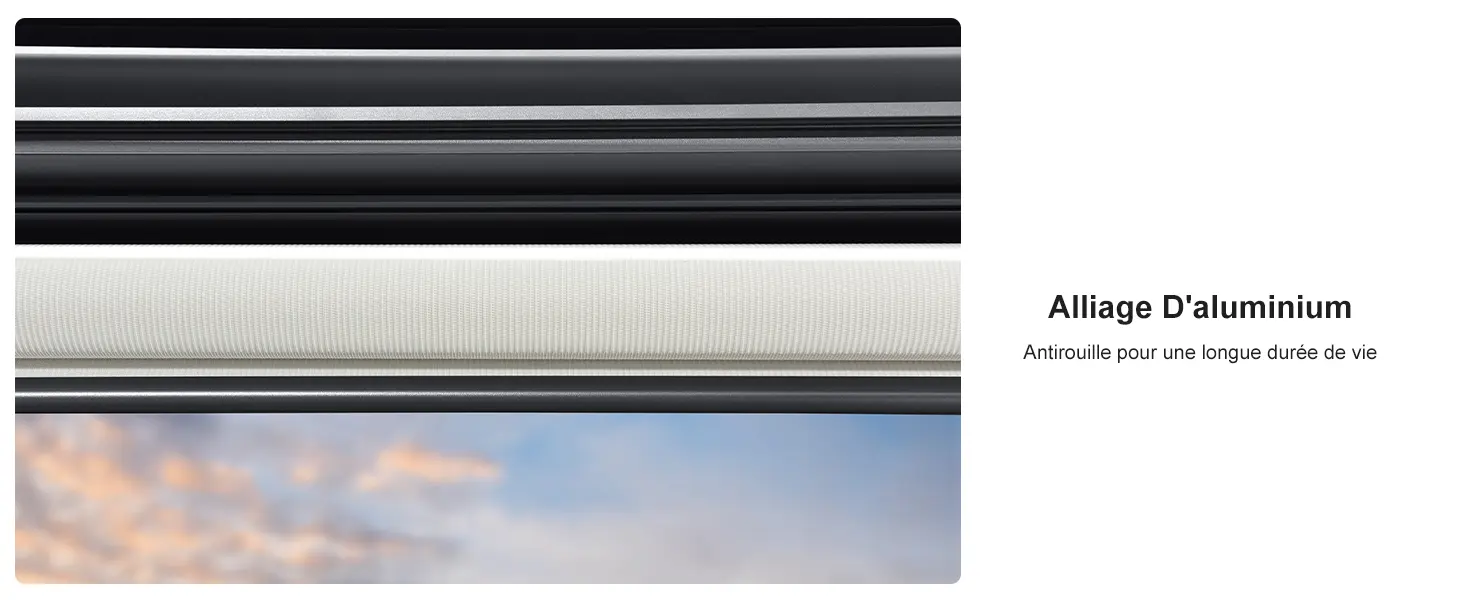 Pergola en aluminium gris 4,8x3 m — contenu détaillé 11