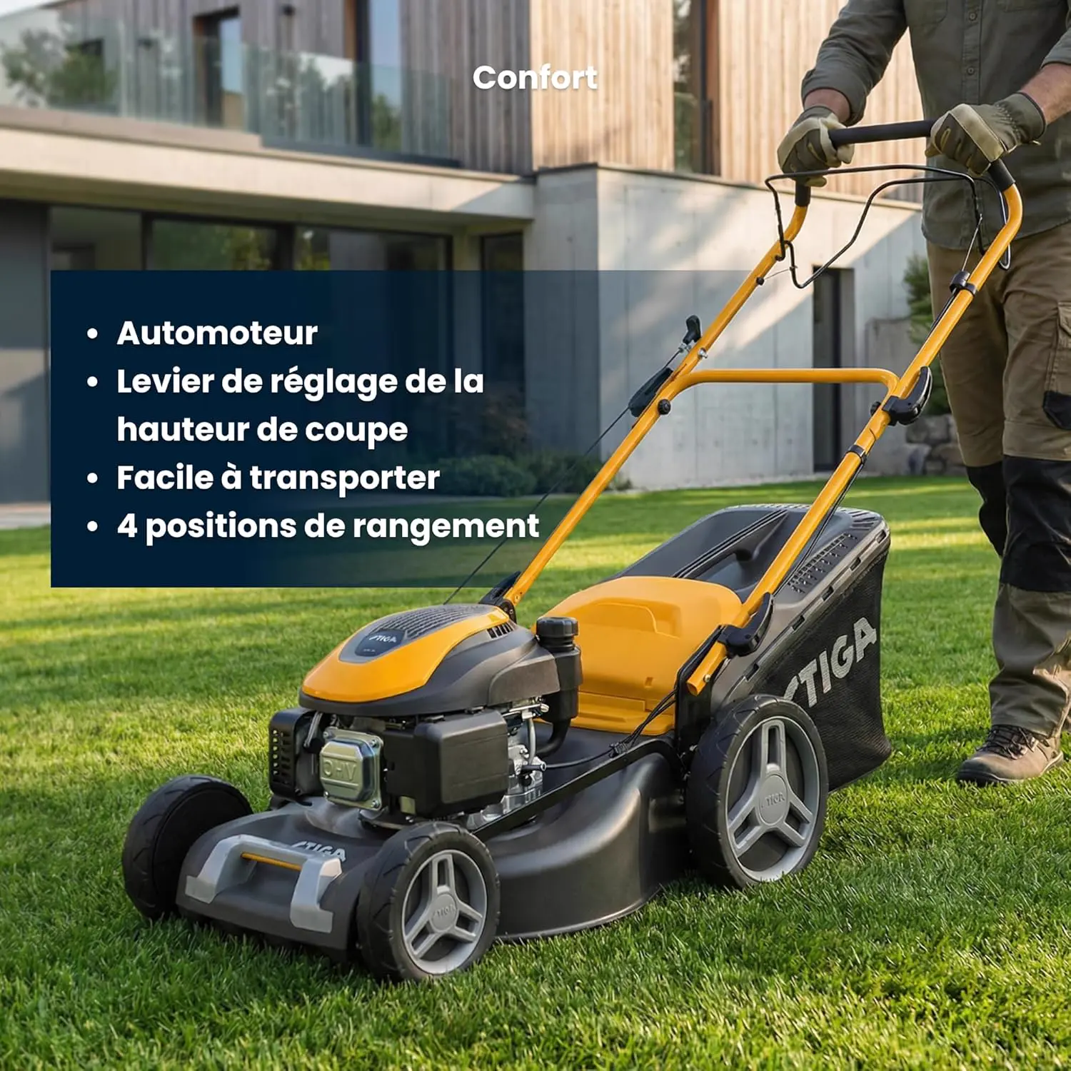 Tondeuse autoportée STIGA Combi 53 S Tondeuse Thermique vue 6