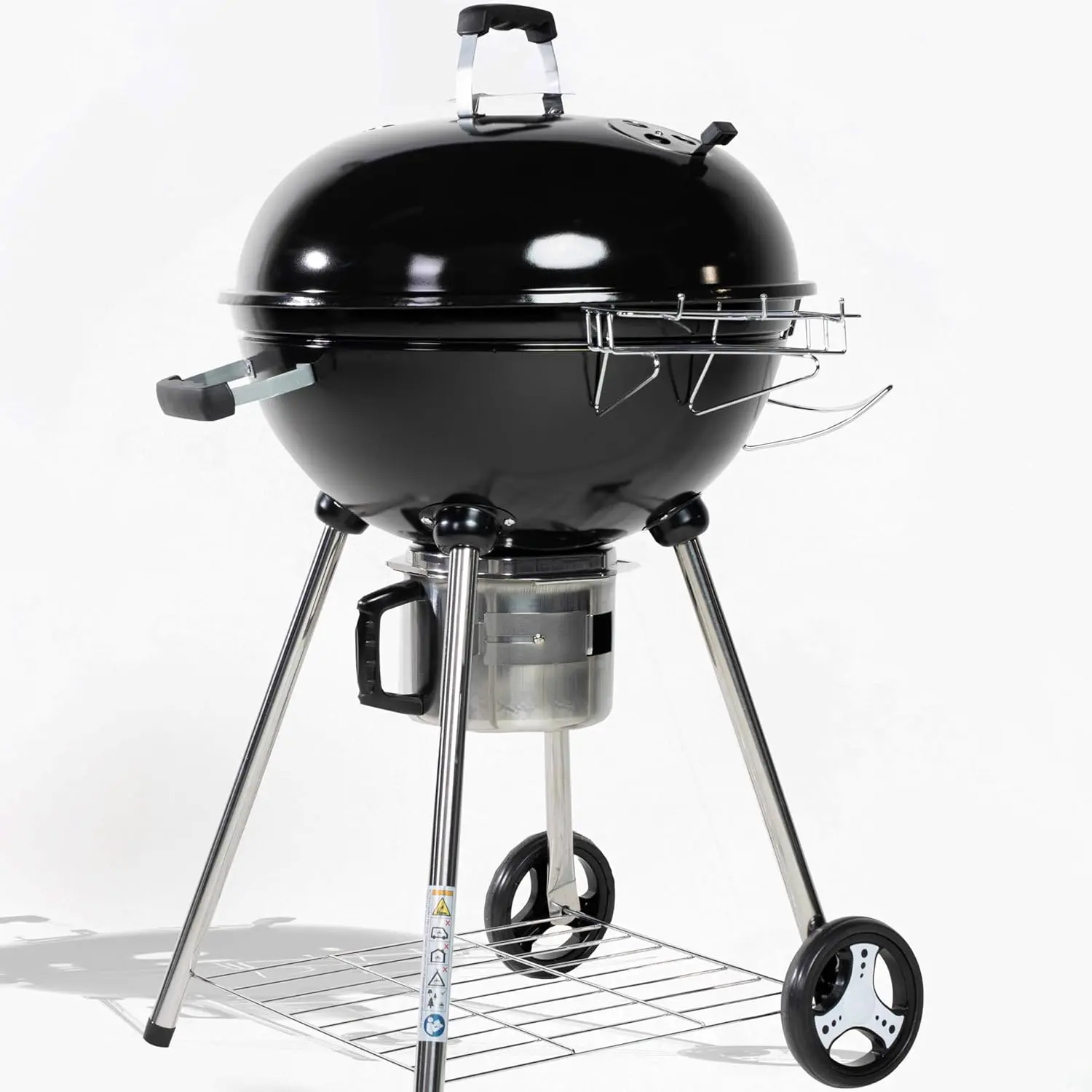 Barbecue Charbon de Bois 57 cm avec Couvercle | Barbecue Rond Charbon