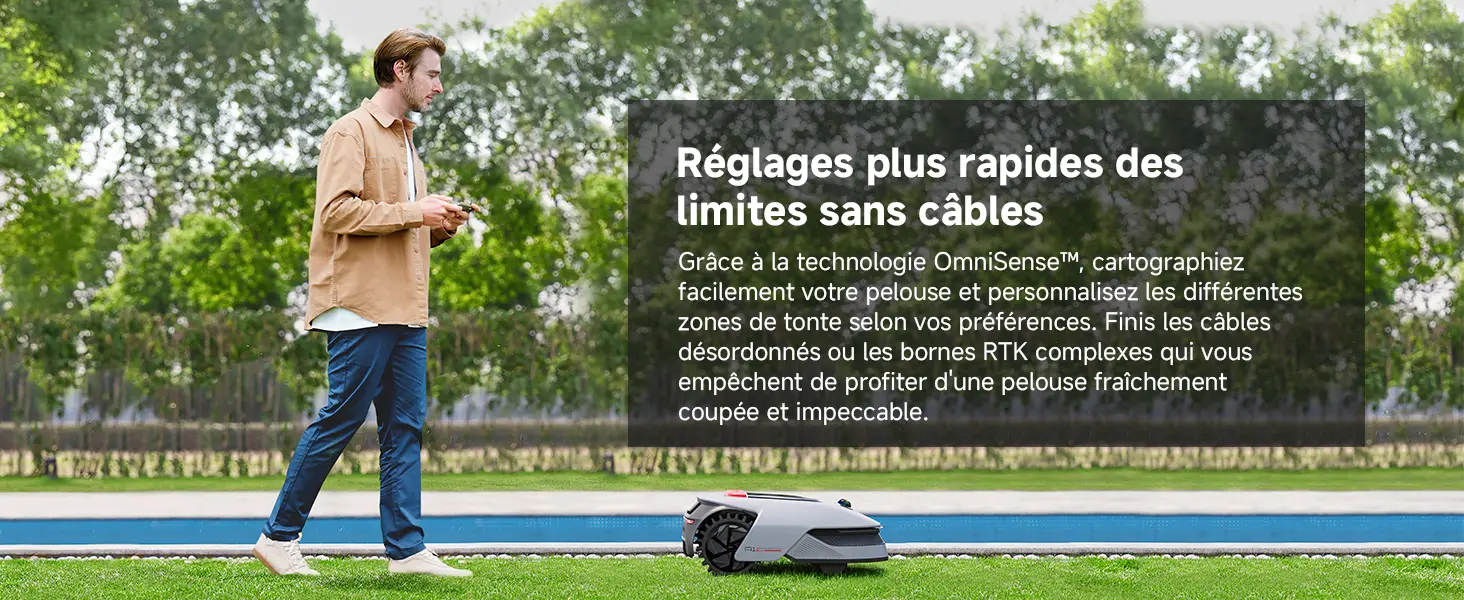 Robot tondeuse DREAME A1 Pro Robot Tondeuse sans Fil Périphérique — contenu détaillé 1