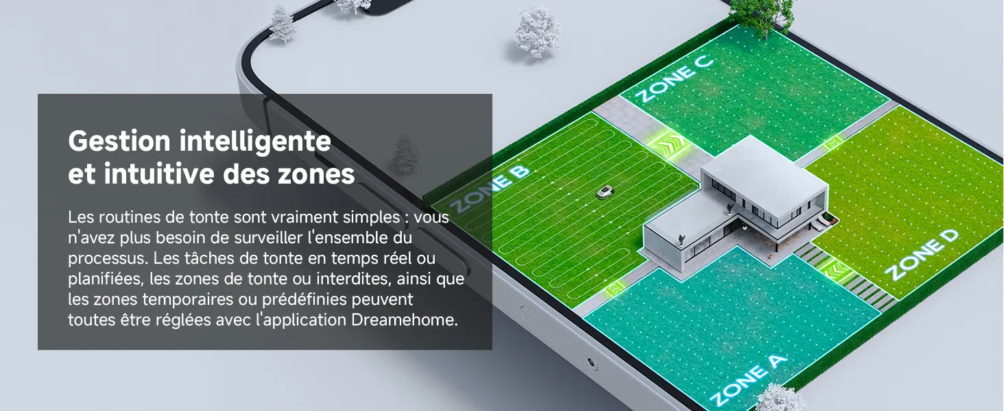 Robot tondeuse DREAME A1 Pro Robot Tondeuse sans Fil Périphérique — contenu détaillé 4