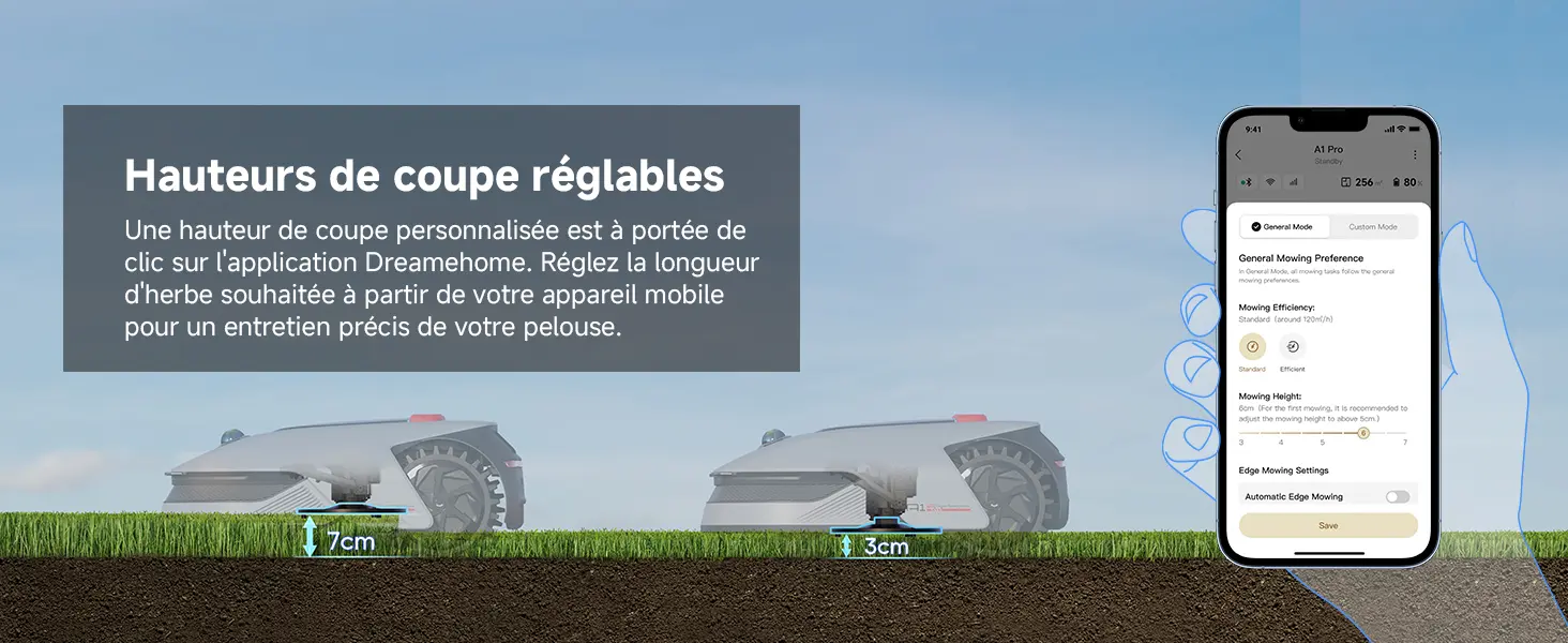 Robot tondeuse DREAME A1 Pro Robot Tondeuse sans Fil Périphérique — contenu détaillé 9