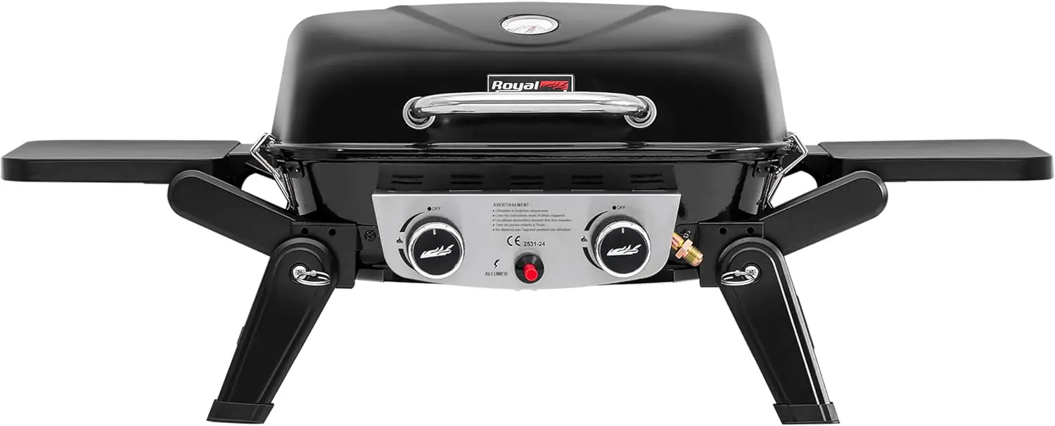 Royal Gourmet 2 Brûleurs Barbecue Gaz Portable