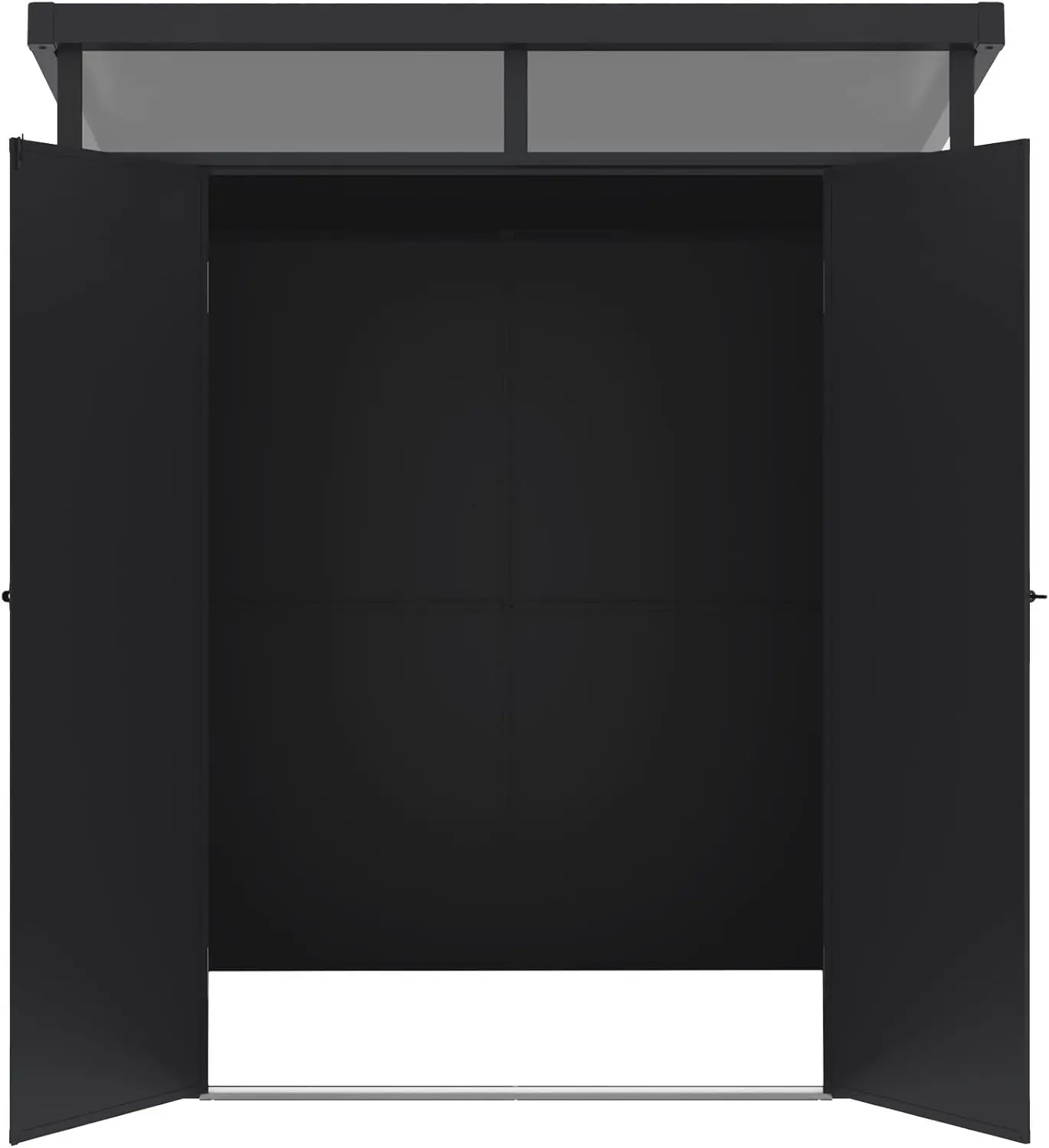 Abri de jardin en résine ou composite en résine anthracite 3,7 m² vue 5