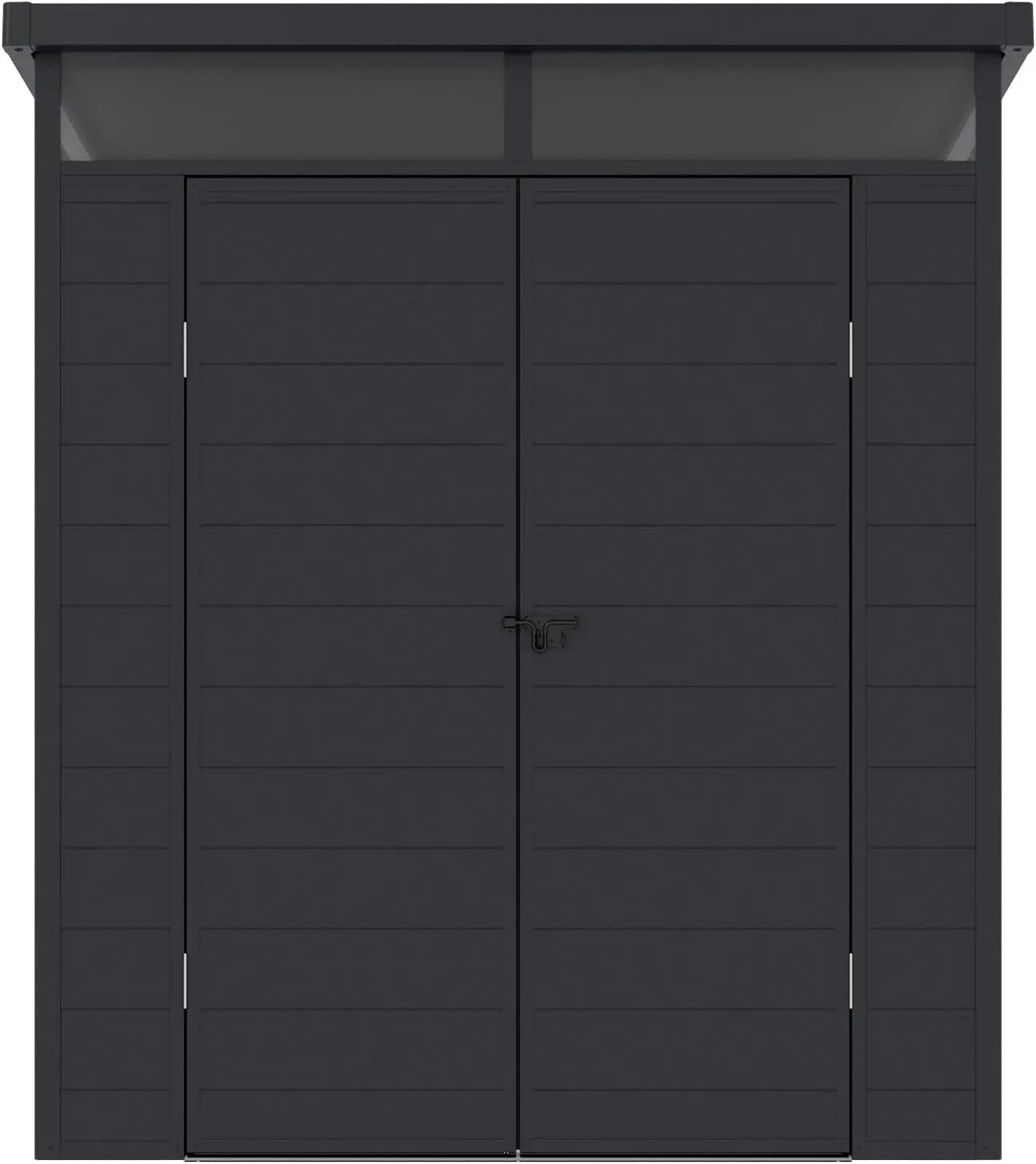 Abri de jardin en résine ou composite en résine anthracite 3,7 m² vue 6