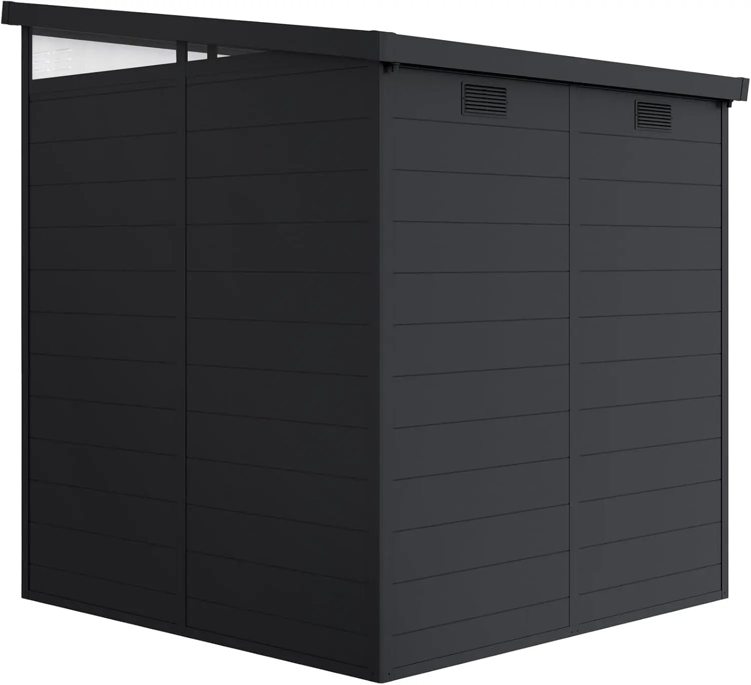 Abri de jardin en résine ou composite en résine anthracite 3,7 m² vue 7
