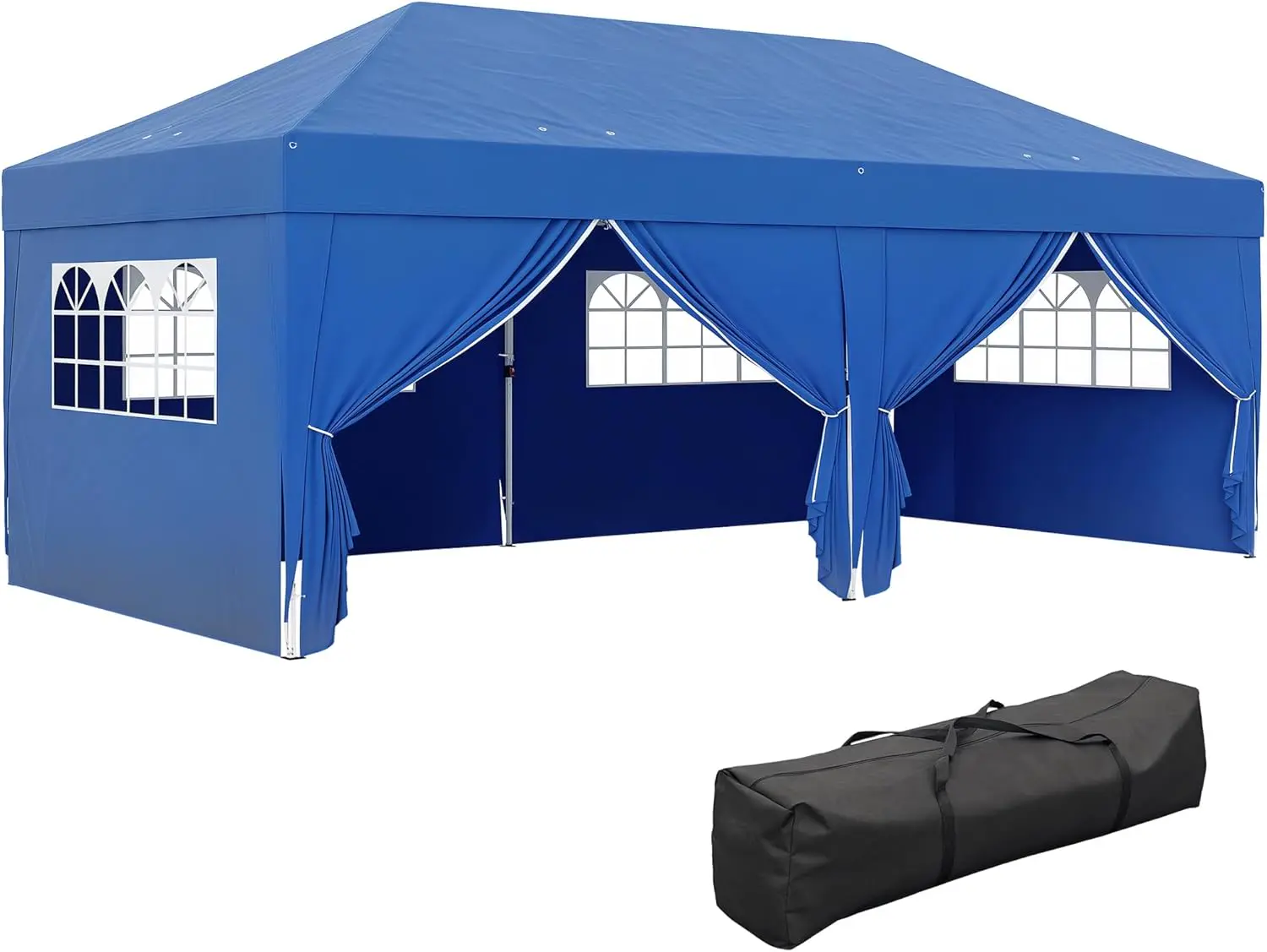 Outsunny Tonnelle de Jardin Exterieur tonnelle Pliante 3 x 6 m Pop-up