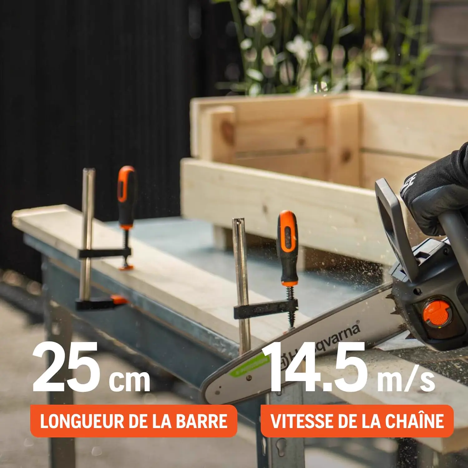 Tronçonneuse à batterie Husqvarna Tronçonneuse sans fil C15X-P4A vue 2