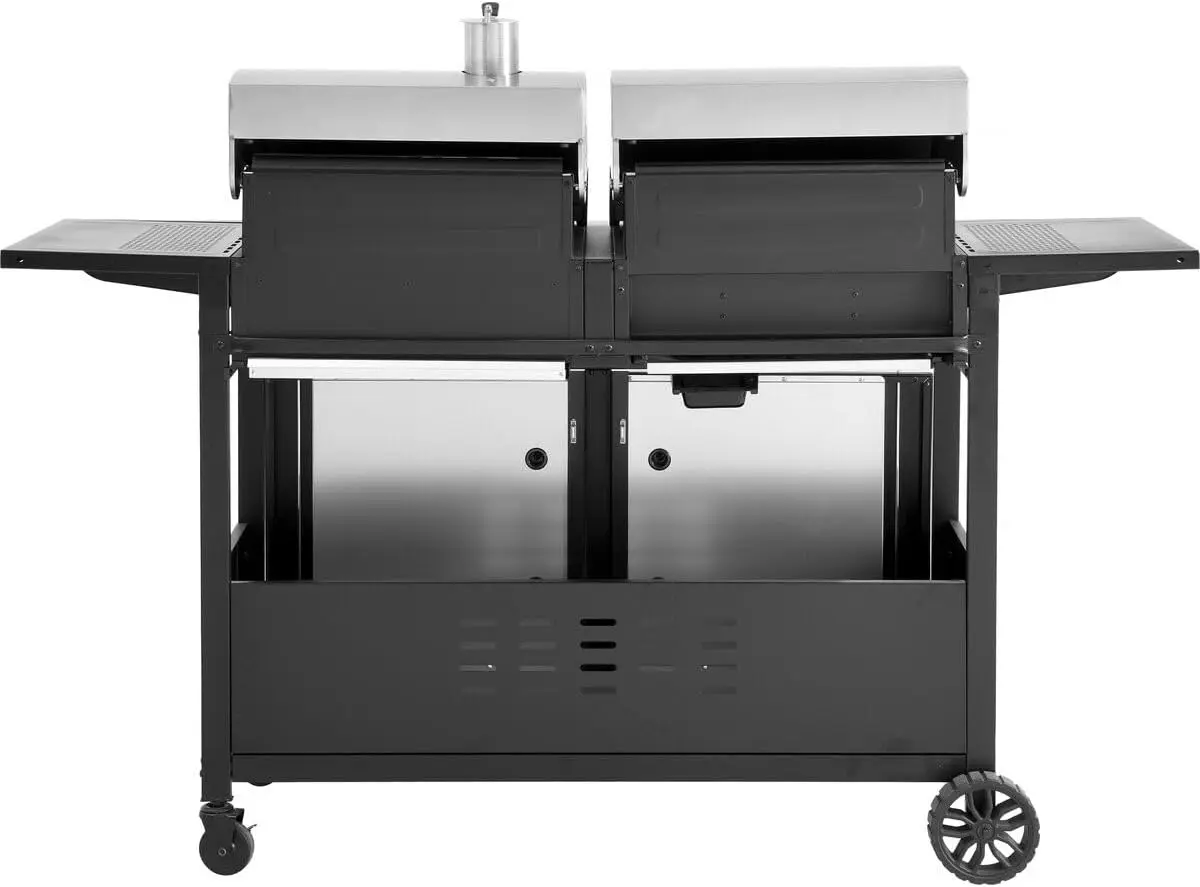 Barbecue à gaz en métal noir 41,5 m² vue 5