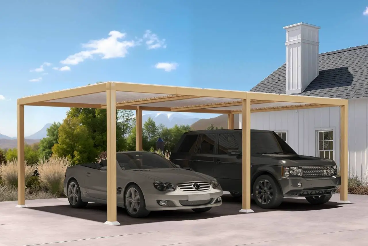 Pergola en aluminium 3,5x6,35 m vue 4