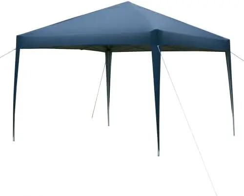 Tonnelle en métal bleu 3x3 m vue 2