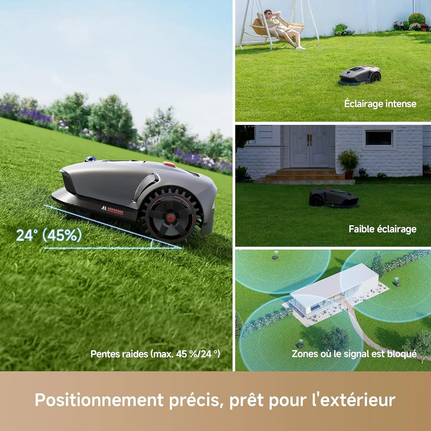 Tondeuse autoportée MOVA 1000 Robot Tondeuse Installation sans… vue 4