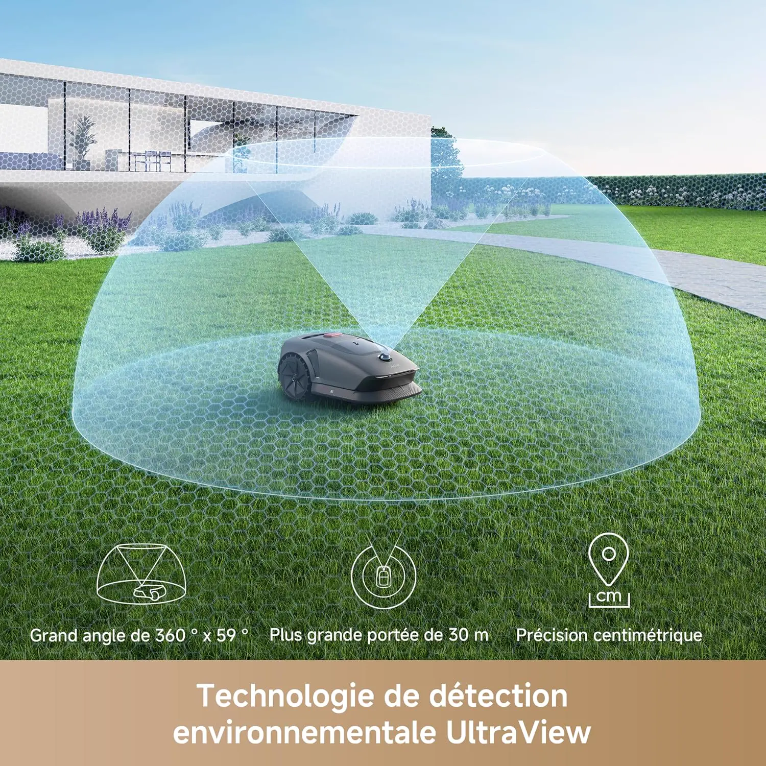 Tondeuse autoportée MOVA 600 Kit avec 81 Lames vue 3