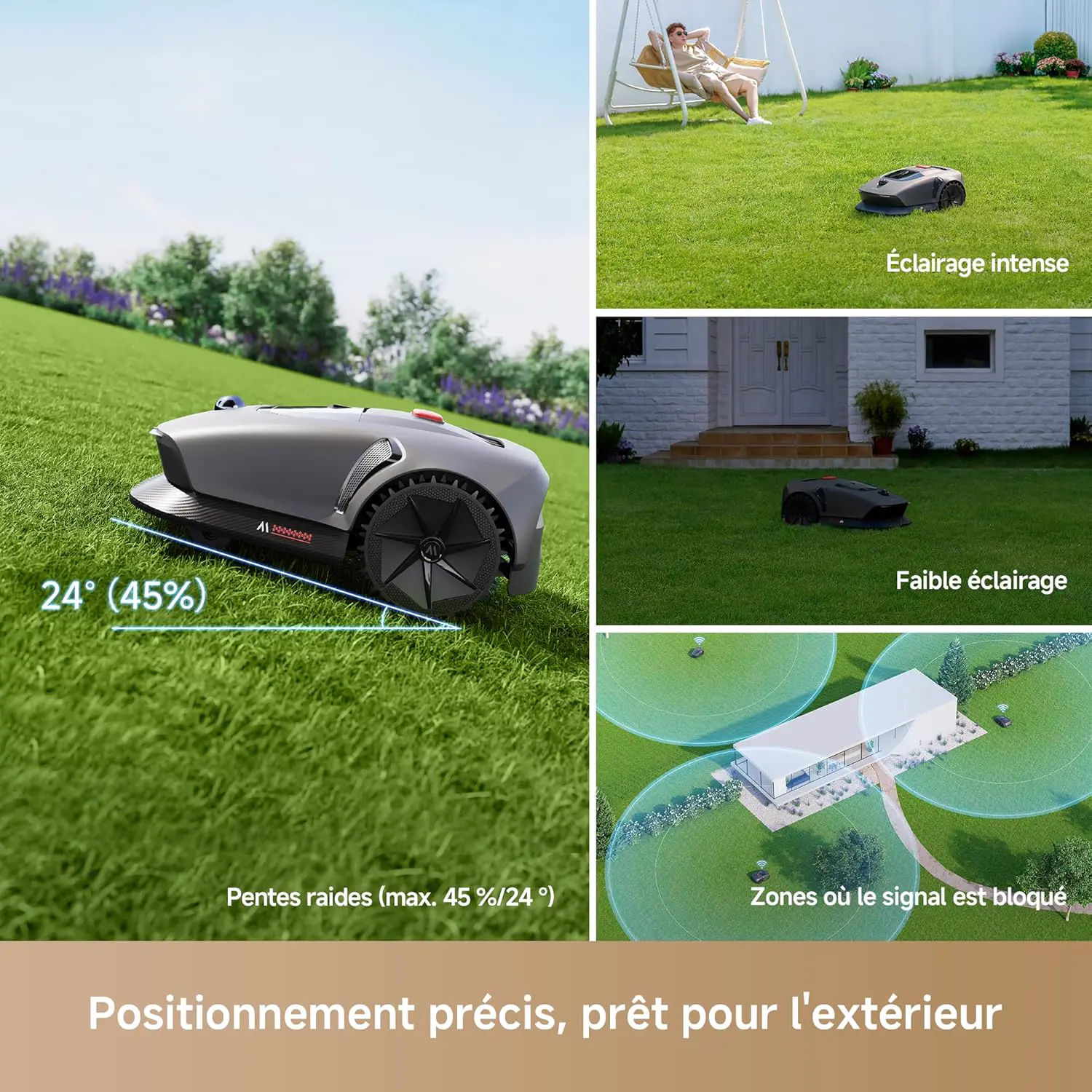 Tondeuse autoportée MOVA 600 Kit avec 81 Lames vue 4