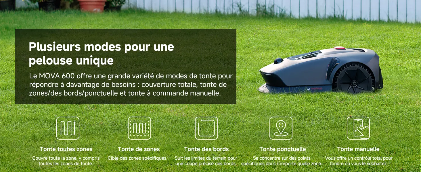 Tondeuse autoportée MOVA 600 Kit avec 81 Lames — contenu détaillé 5