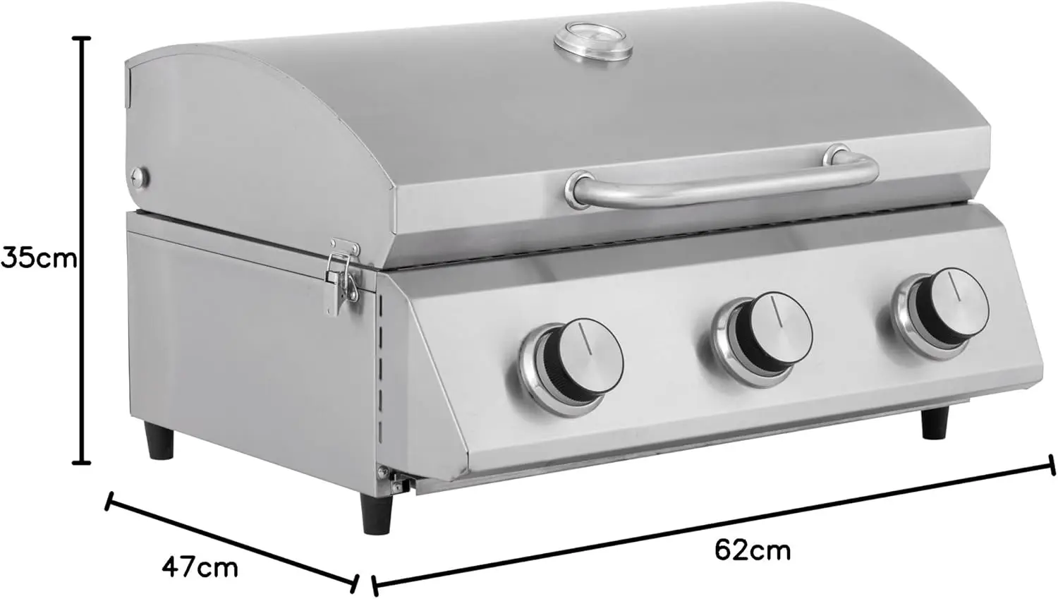 Barbecue à gaz en métal vue 6