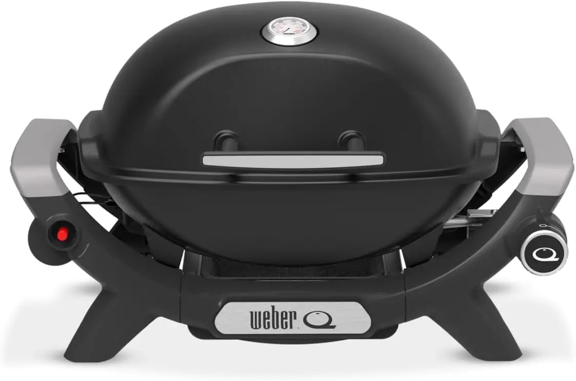 Barbecue weber en aluminium noir vue 2