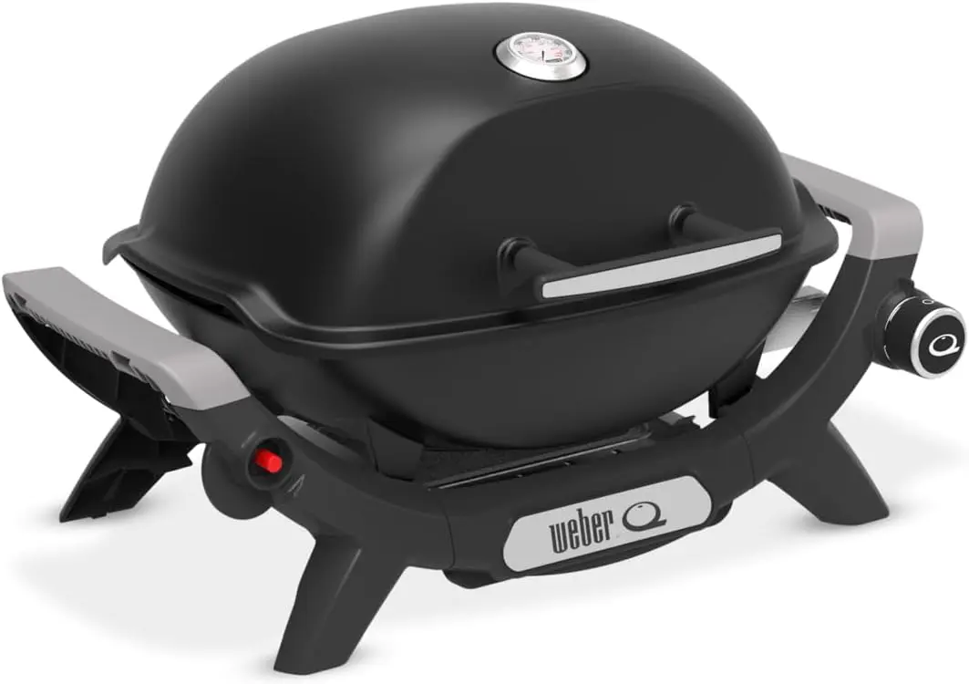 Barbecue weber en aluminium noir vue 3