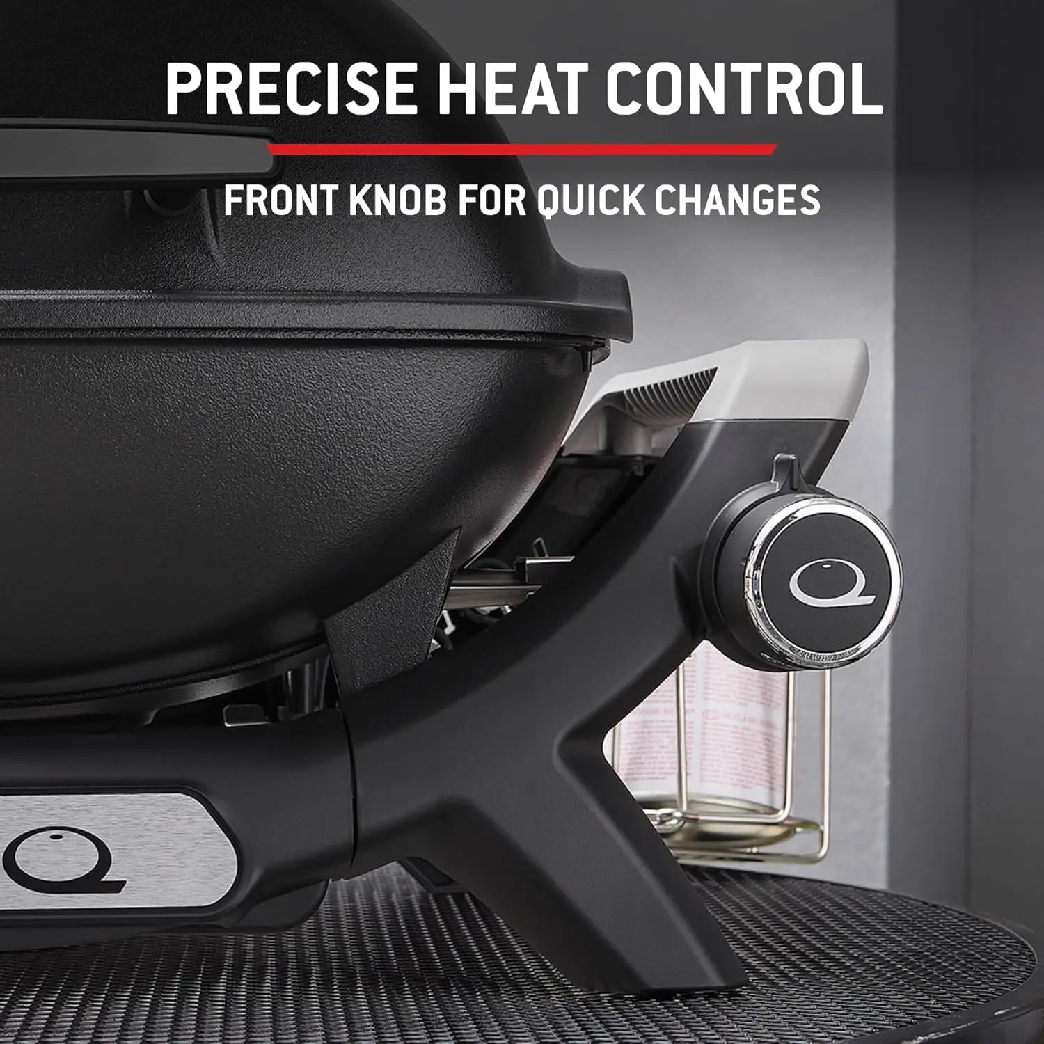 Barbecue weber en aluminium noir vue 6