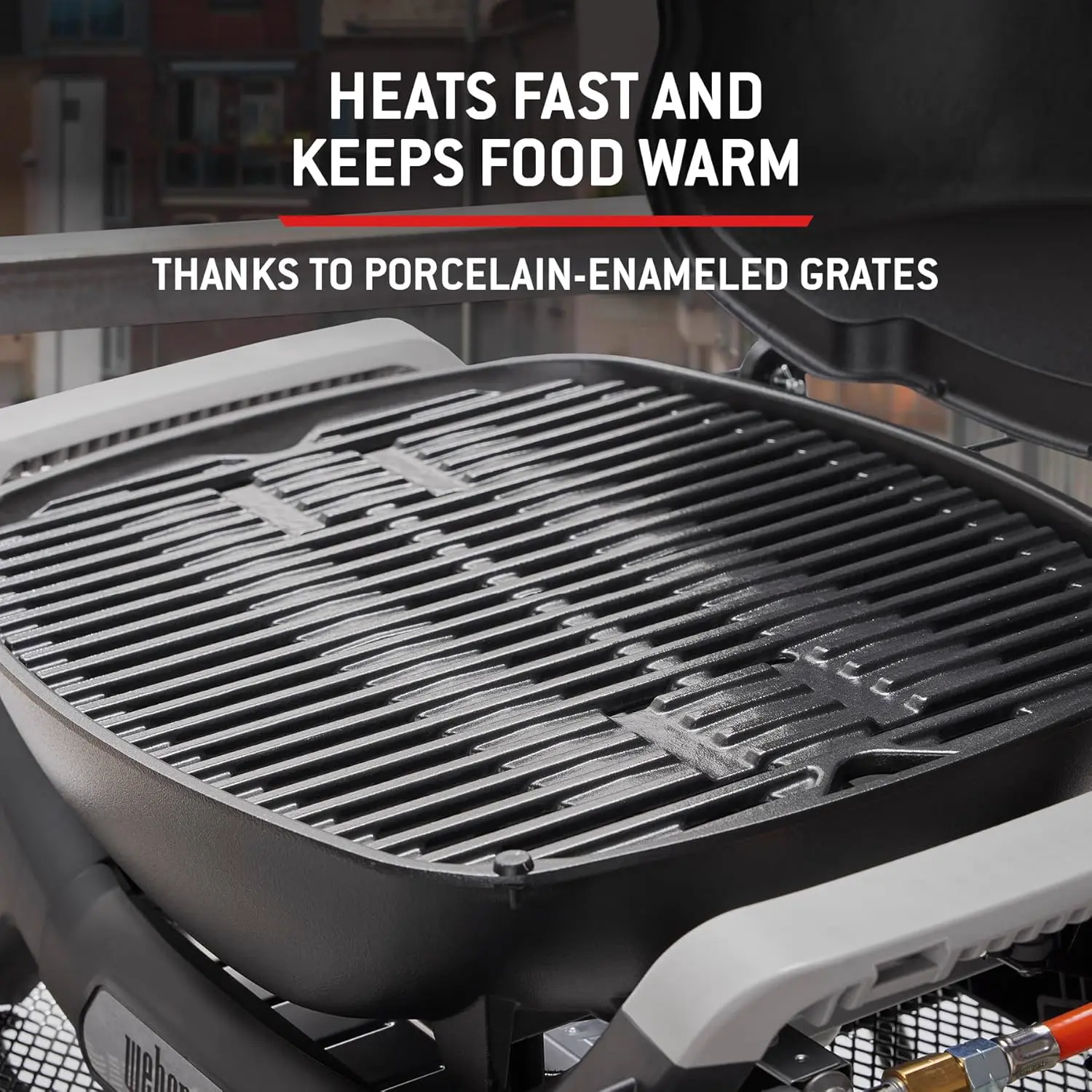 Barbecue weber en aluminium noir vue 9