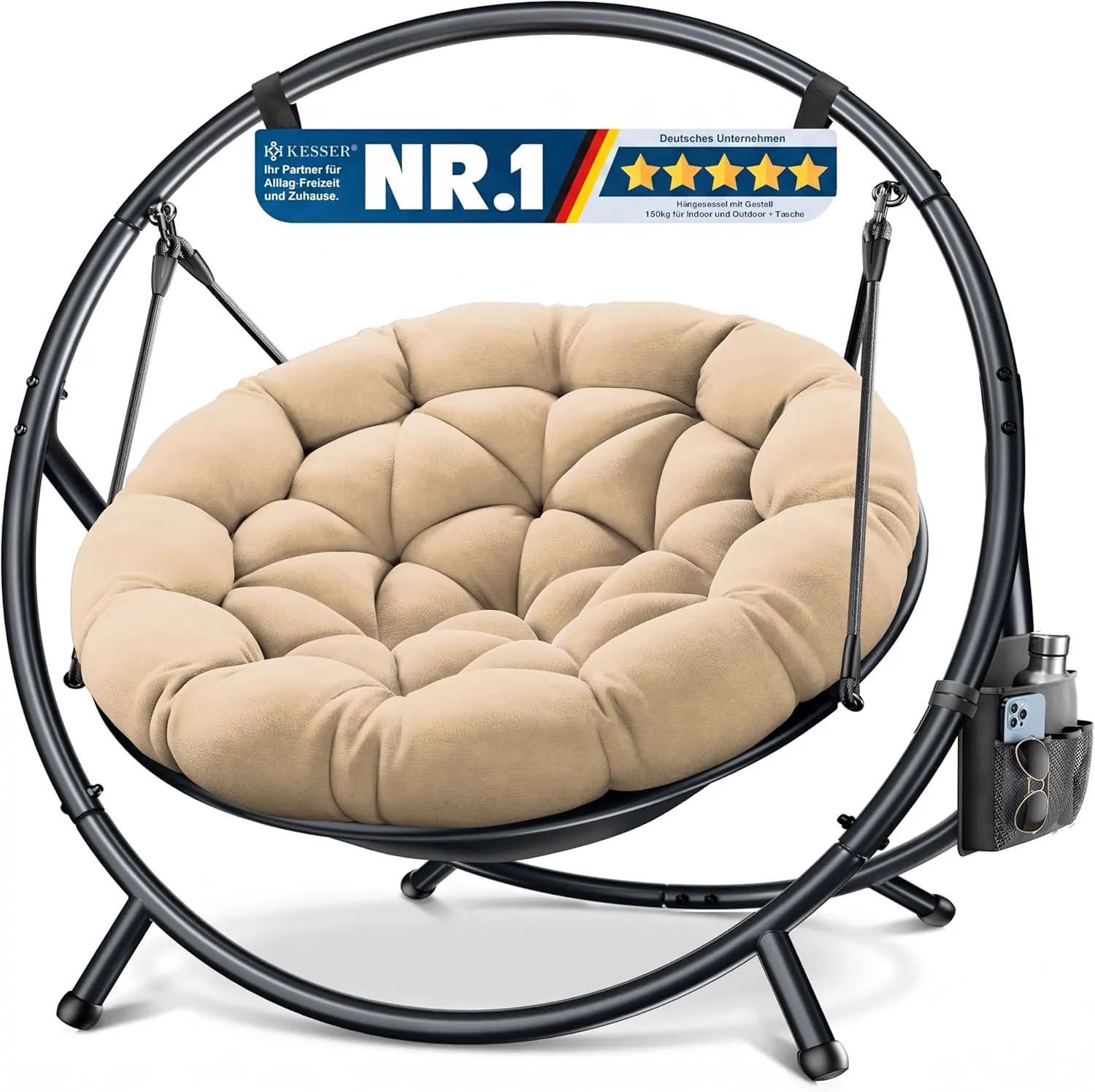 KESSER Fauteuil suspendu avec cadre Bali