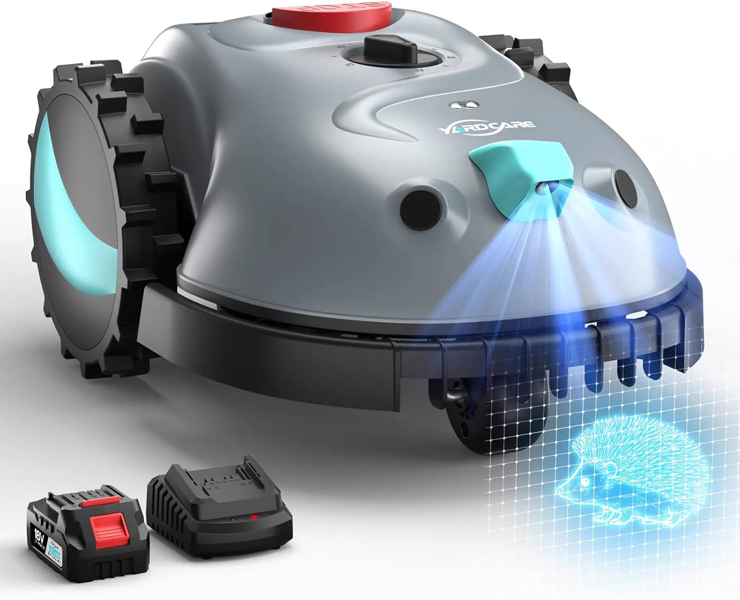 YARDCARE V100 Robot Tondeuse sans Fil Périphérique avec Navigation