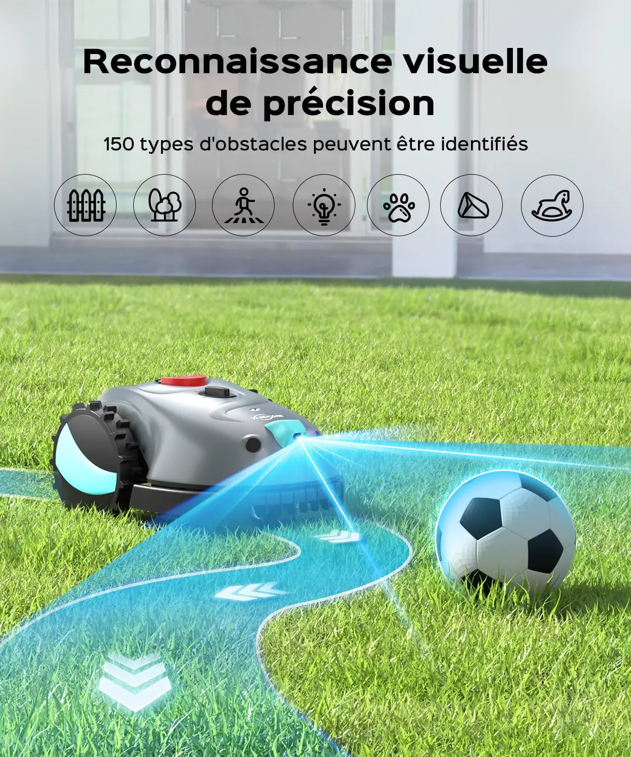 Robot tondeuse YARDCARE V100 Robot Tondeuse sans Fil Périphéri… vue 2