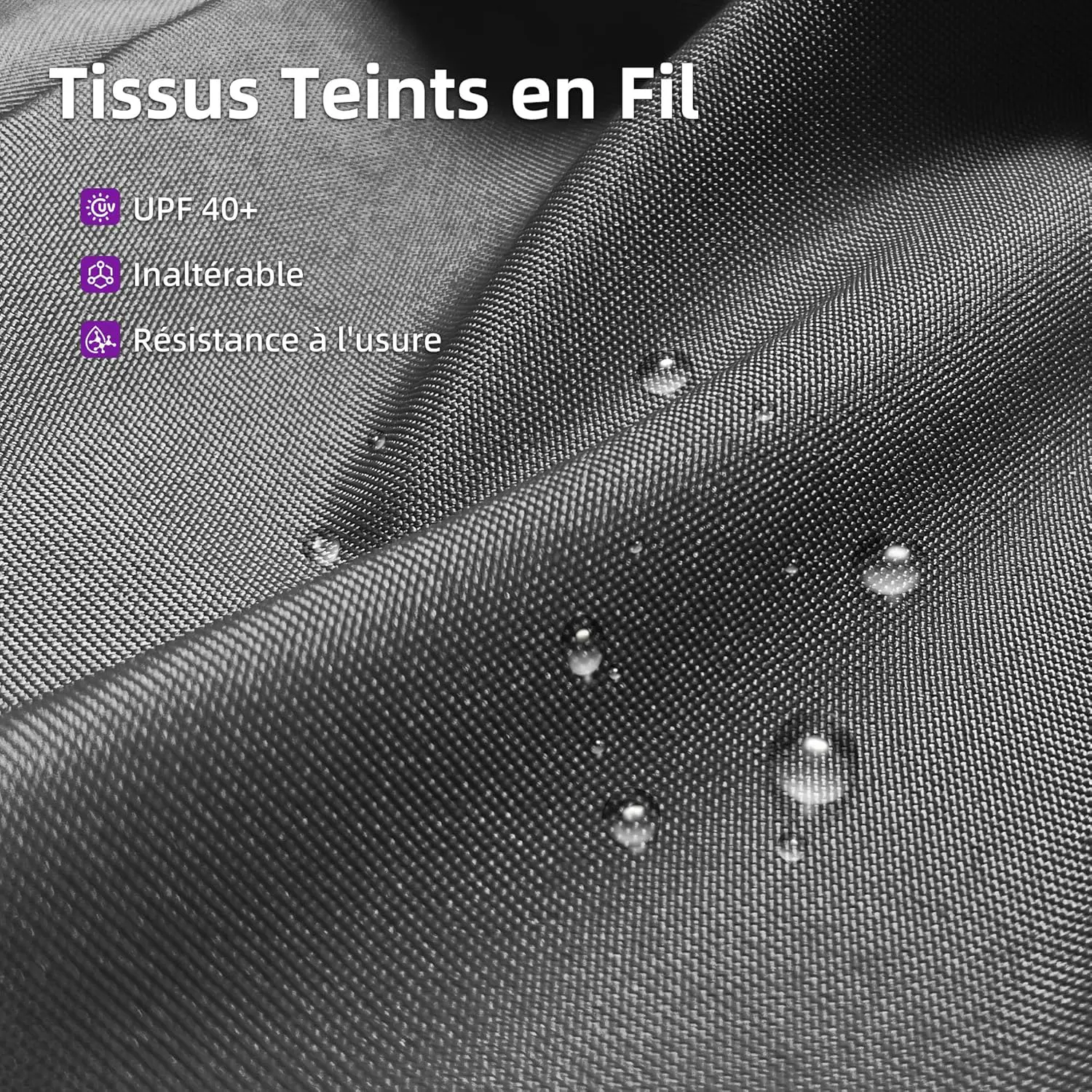 Pergola en aluminium gris 4x3 m vue 8