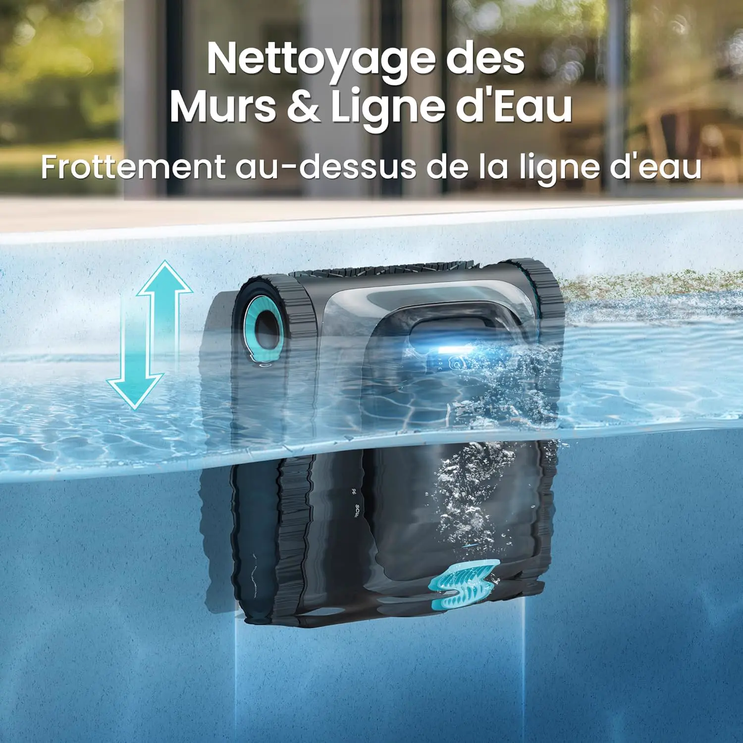 Robot piscine sable vue 5