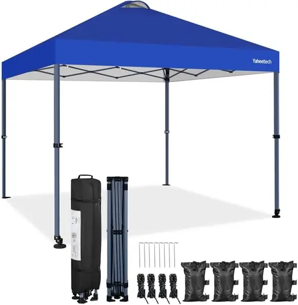 Yaheetech Tonnelle de Jardin avec roulettes 3x3M