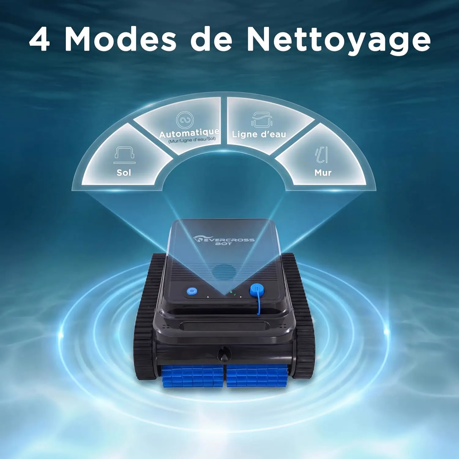 Robot piscine sable vue 5